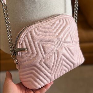 BETSY JOHNSON Pink Quilted Shoulder Bag